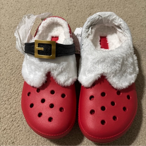 Crocs Classic Lined Santa Clogs Men’s 10 Women’s 12 Slip-On Slingback Clogs Shoe